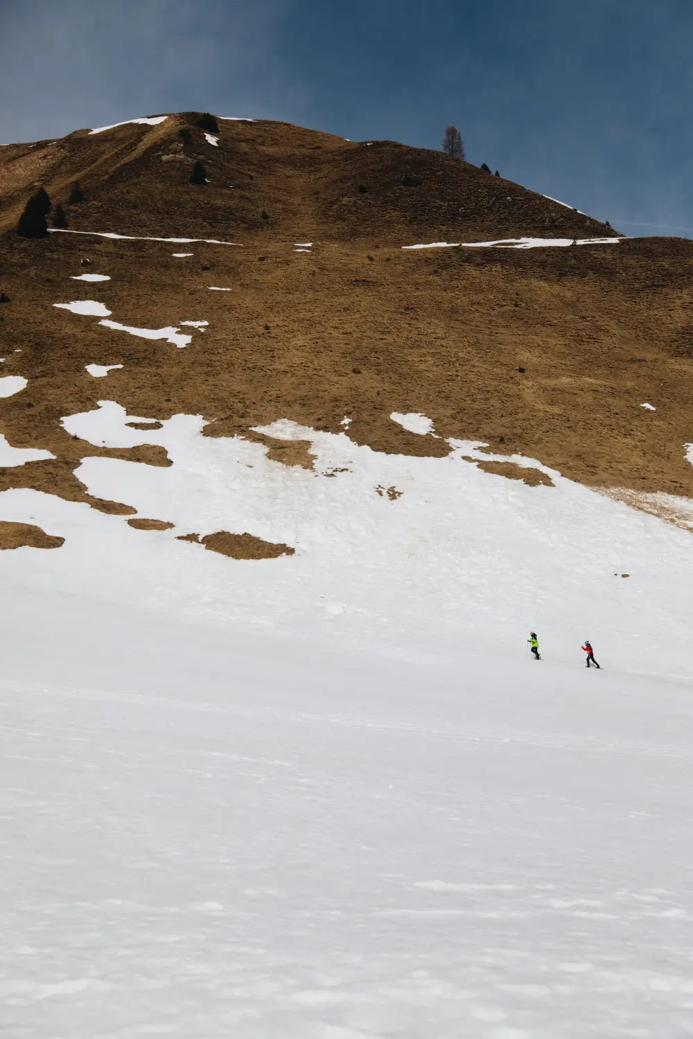 Melting Snow on a Mountain Peak