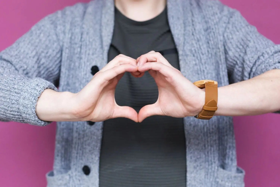 Heart Hands held in front of person