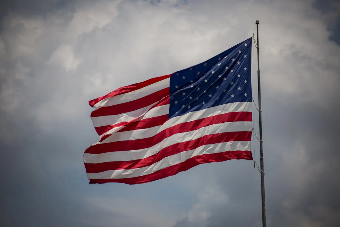 United States Flag on a Cottage