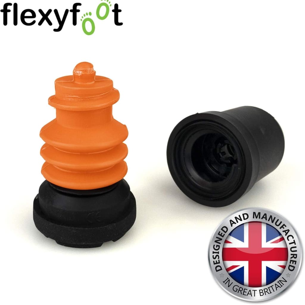 Flexyfoot Shock Absorbing Crutch Tips - Fits smartCRUTCH and York Nordic Spring - Replacement