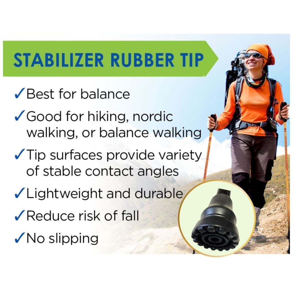York Nordic 4 Pack Extra Durable Motivator Super Duty Replacement Feet - Fits Big & Tall - Tips