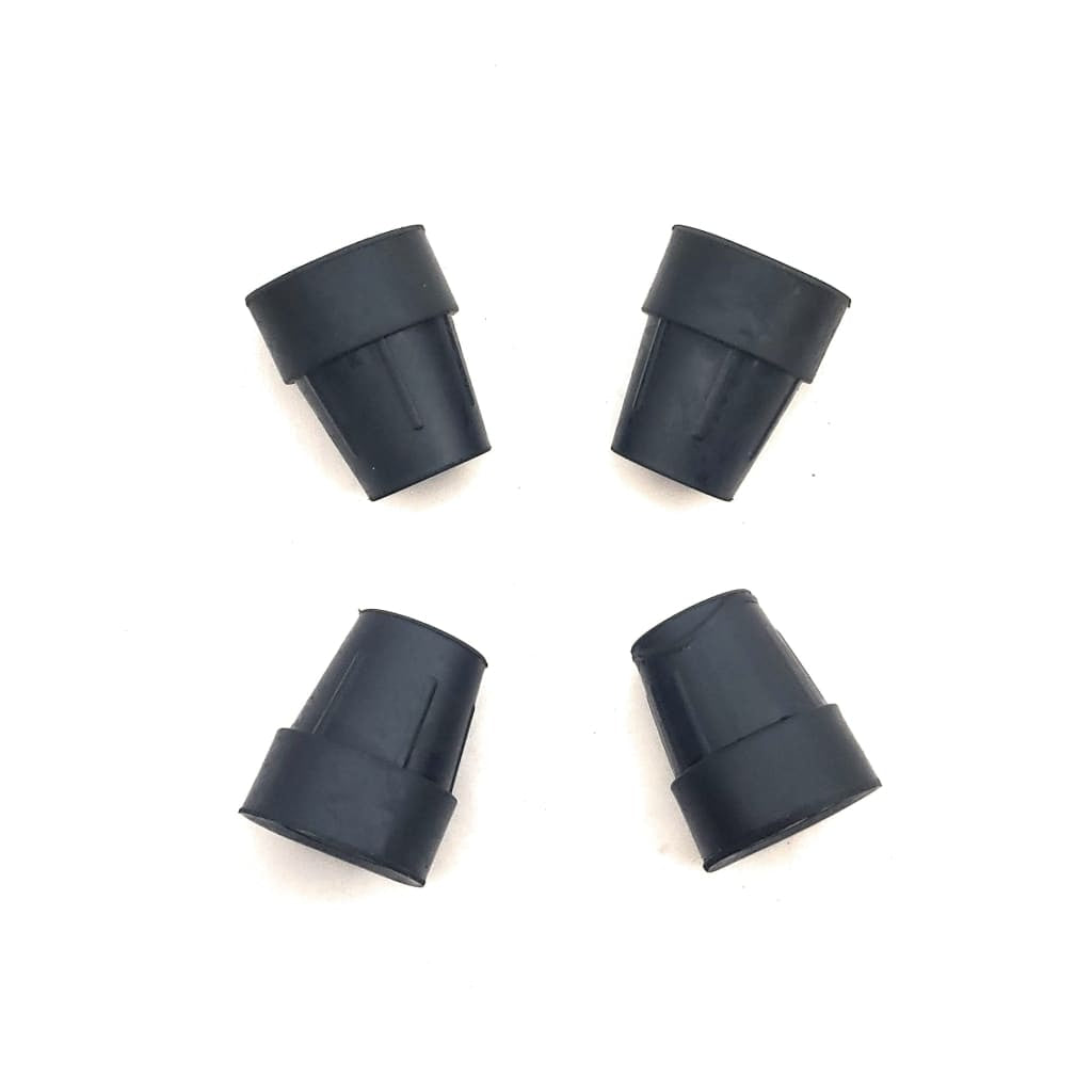 Four Pack of 1’ Rubber Replacement Tips for York Nordic Spring Crutches