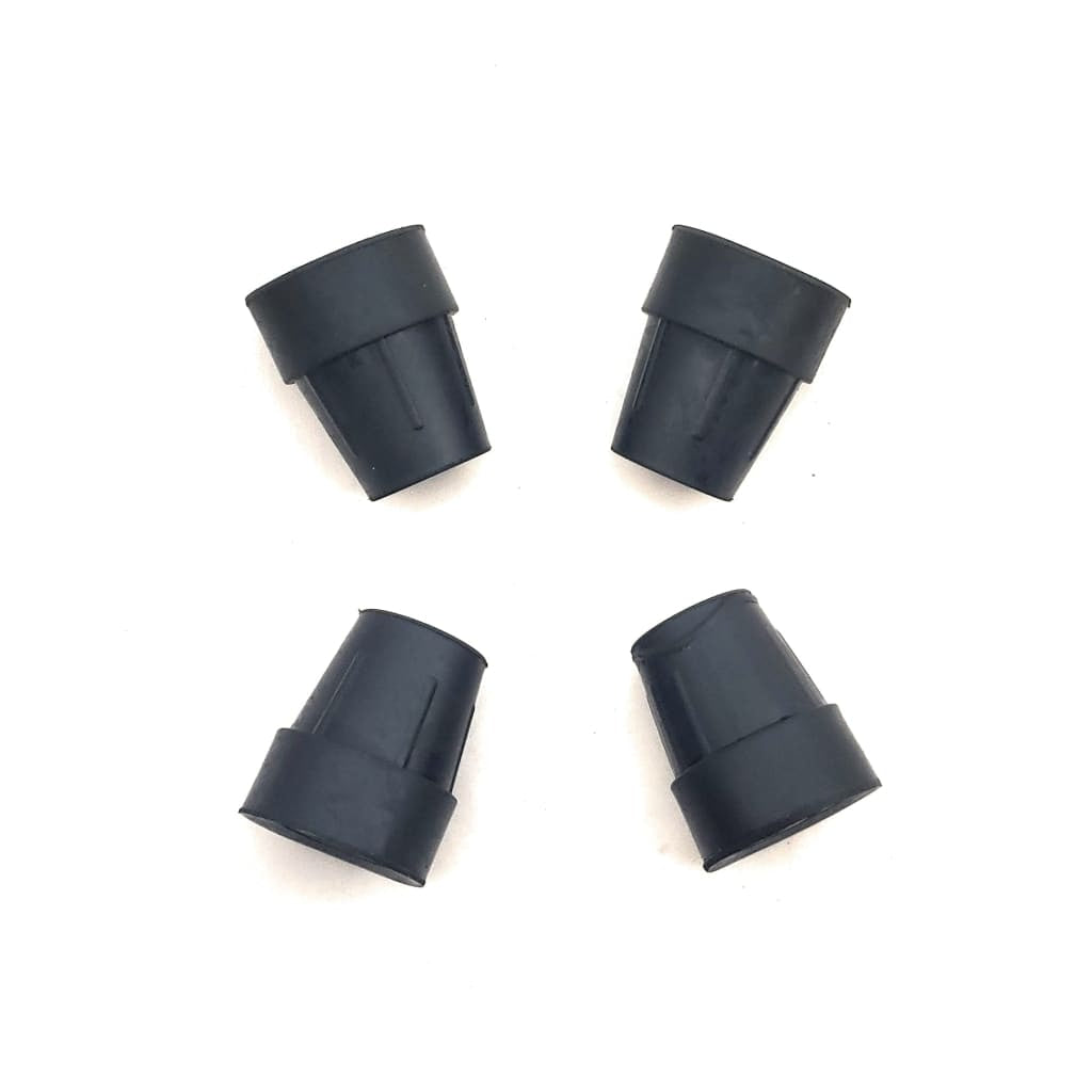 Four Pack of 1’’ Rubber Replacement Tips for York Nordic Spring Crutches