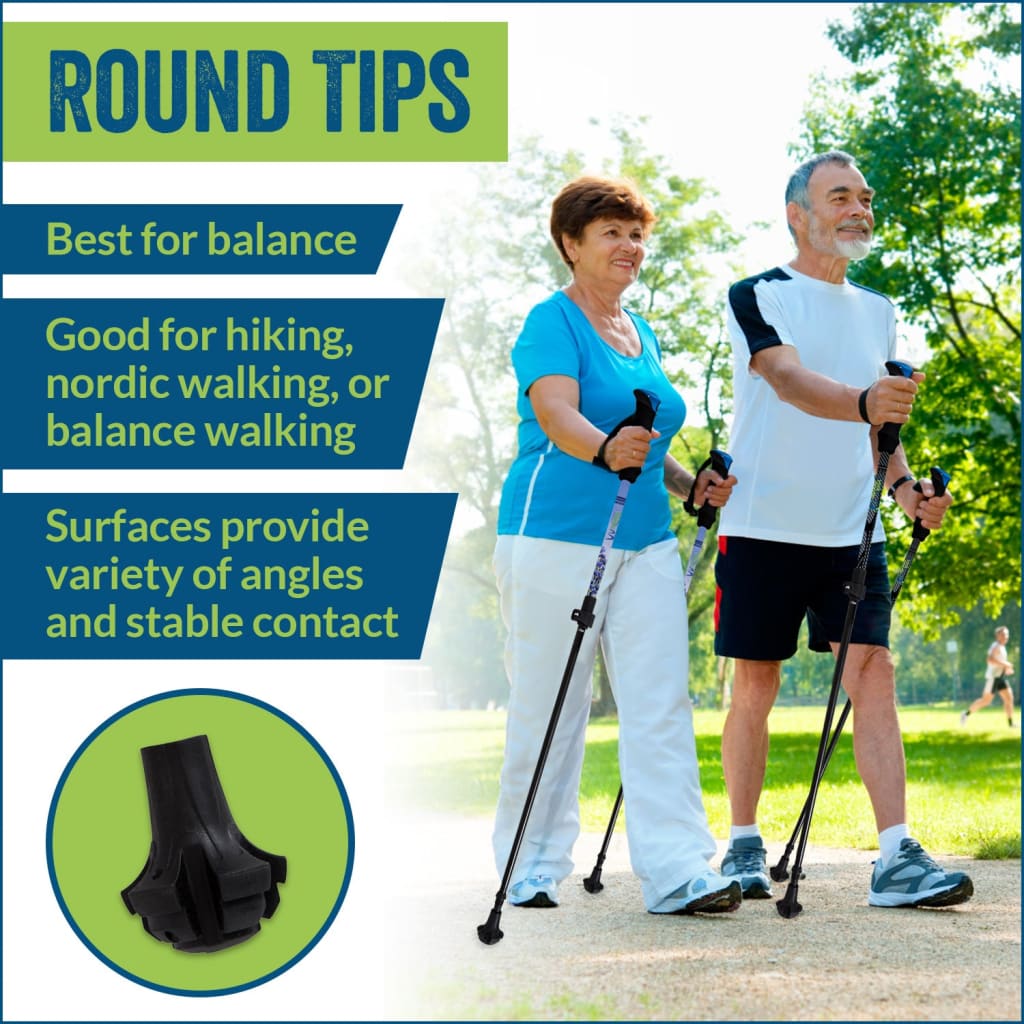 Four Pack of Extra Durable Rubber Replacement Tips (Replacement Feet - Paws - Ferrules - Caps)