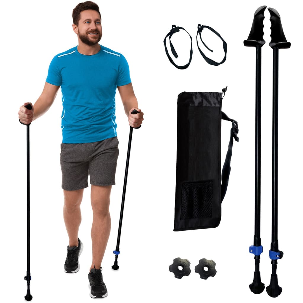 Motivator Walking Poles for Balance and Rehab - Patented Stability Grips - Lightweight Adjustable