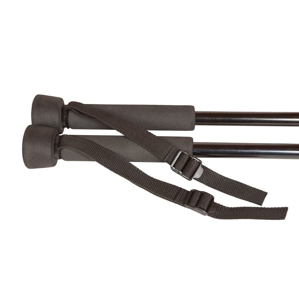 PRO Collapsible Trekking - Hiking - Walking Poles - pair w- GoPro Camera Mount flip locks