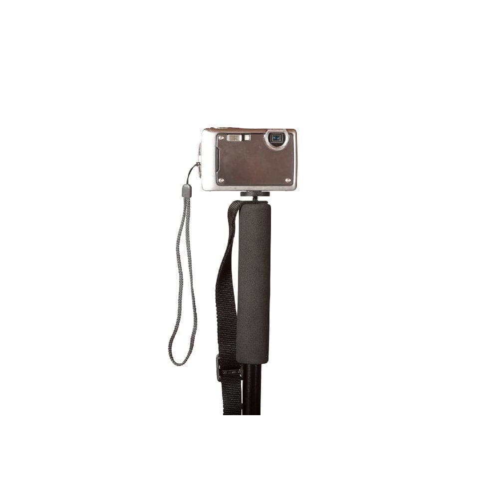 PRO Collapsible Trekking - Hiking - Walking Poles - pair w- GoPro Camera Mount flip locks