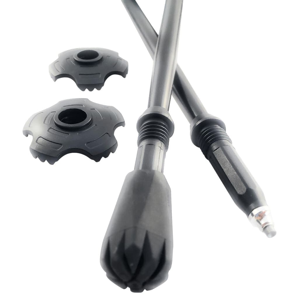 Travel Folding Walking & Hiking Poles - 13.5 in with Rubber Feet Baskets and Bag - Available 3