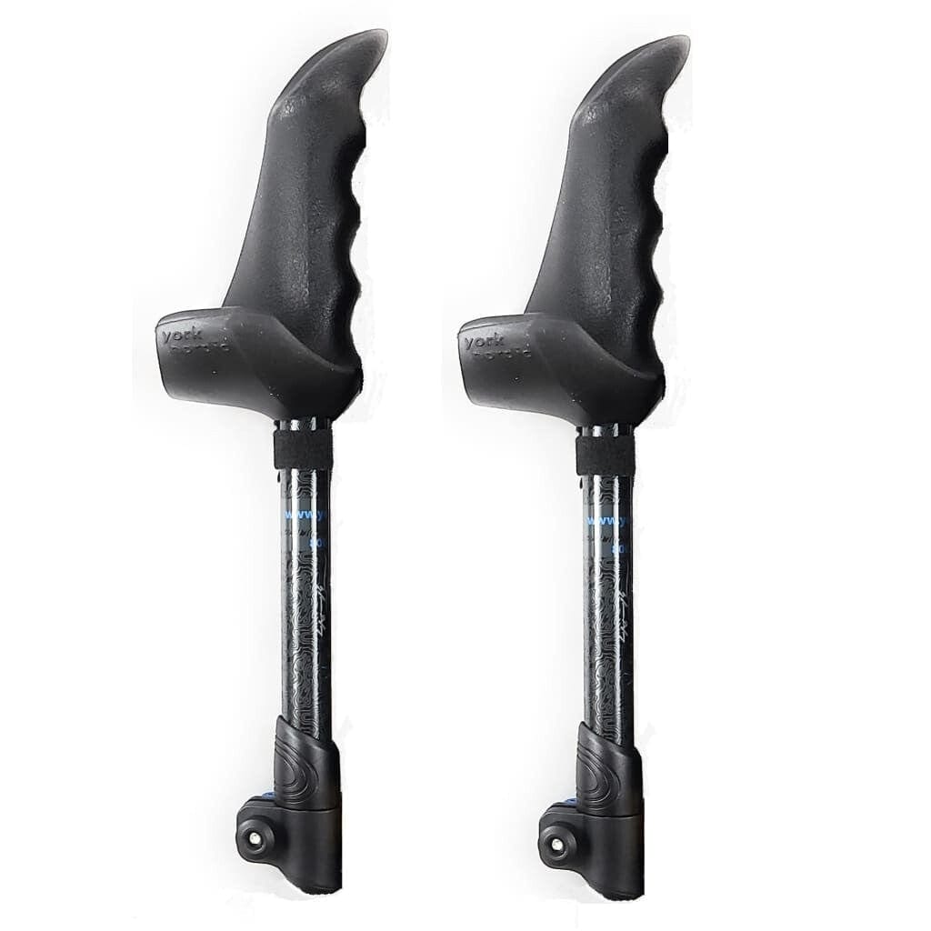 Travel Folding Walking & Hiking Poles - 13.5 in with Rubber Feet Baskets and Bag - Available 3