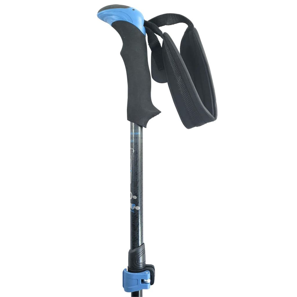Travel Folding Walking & Hiking Poles - 13.5 in with Rubber Feet Baskets and Bag - Available 3