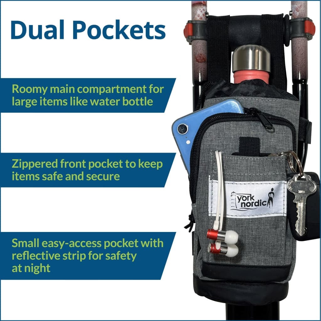 York Nordic Underarm Crutch Bag - Crutches