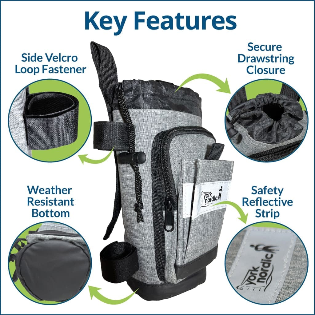 York Nordic Underarm Crutch Bag - Crutches