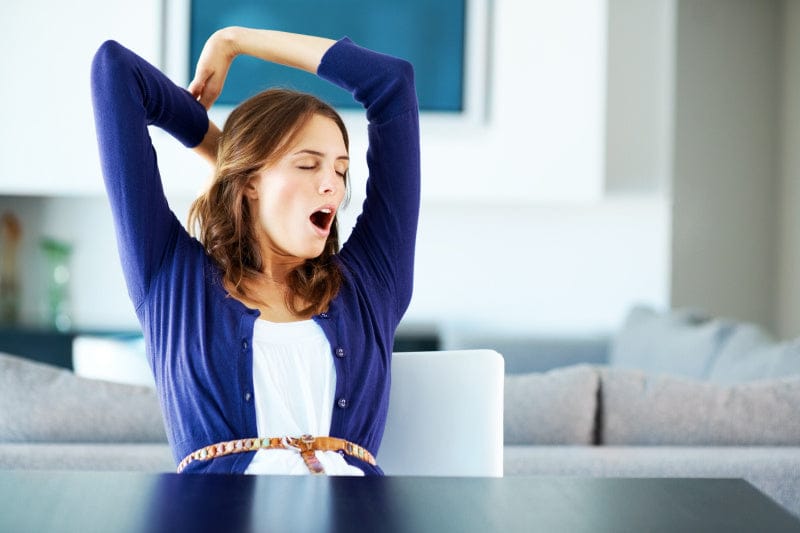 Embrace each yawn- for exercise sake!