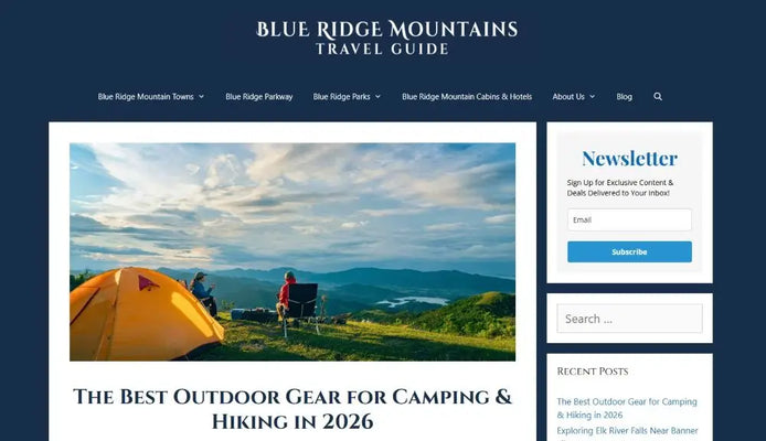 Featured by Blue Ridge Mountains Travel Guide: Meet the Motivator Journey Series Walking Poles