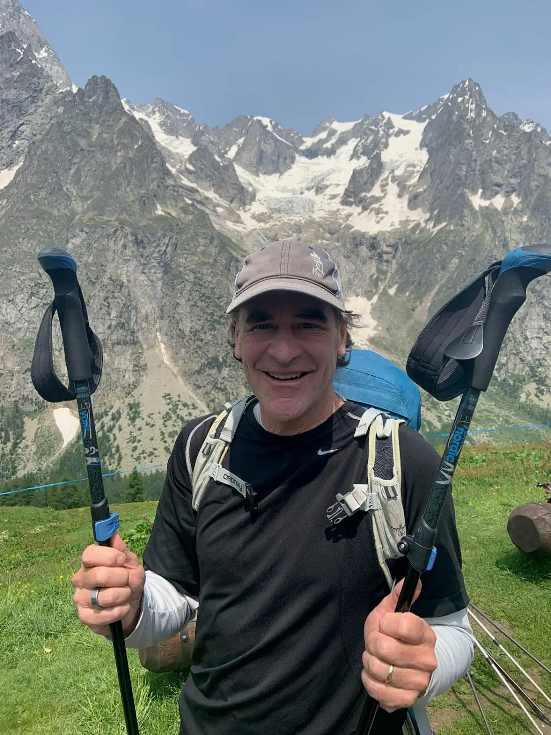 Joel Doing the Tour de Mont Blanc in France