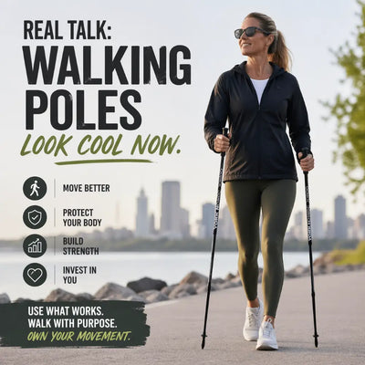 Real Talk: Why Walking Poles Look Cool Now