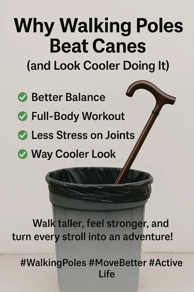 Why Walking Poles Beat Canes (and Look Cooler Doing It)