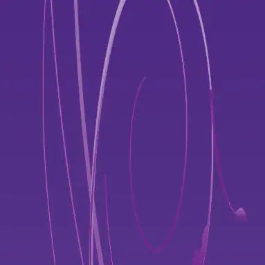 Lavender abstract art with flowing lines and curves on a purple background.