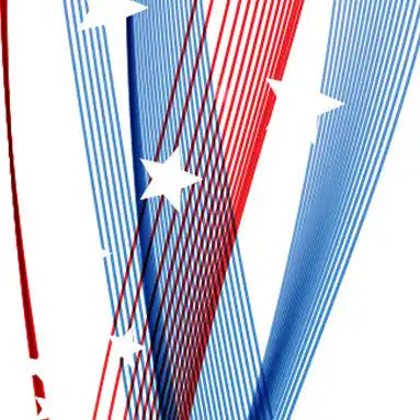 Patriotic star and stripe design.