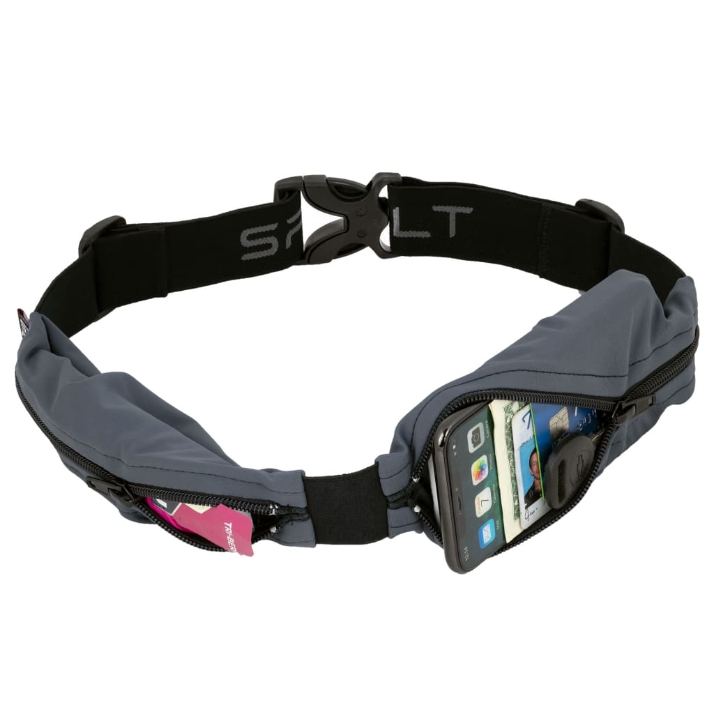 Dual Pocket PRO - Anthracite with black zipper - Running