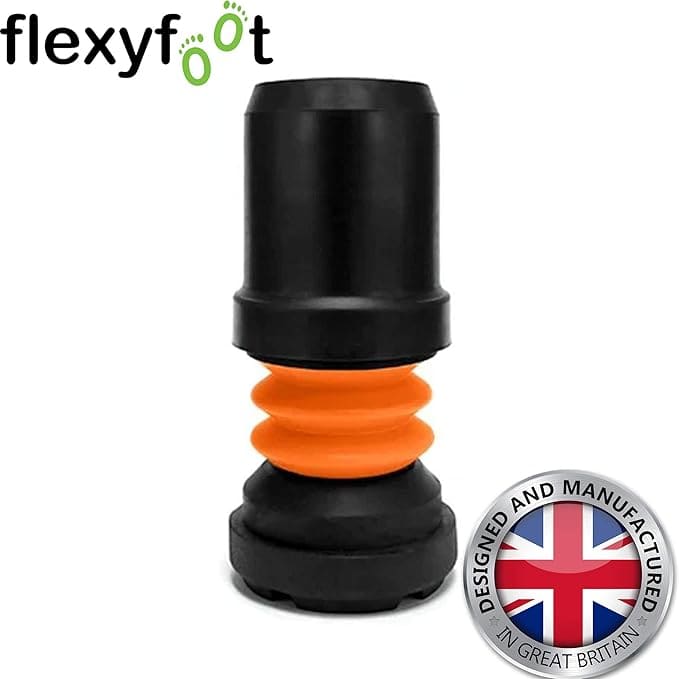 Flexyfoot Shock Absorbing Crutch and Walking Pole Ferrules - Fits Motivator Super Duty smartCRUTCH