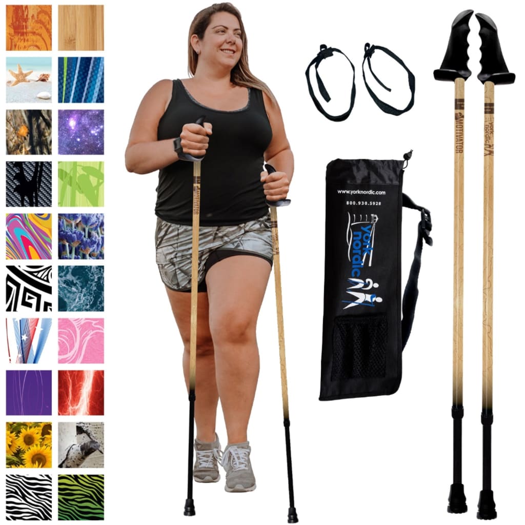 Motivator Big & Tall Walking Poles for Balance and Rehab - Heavy Duty Larger Patented Stability