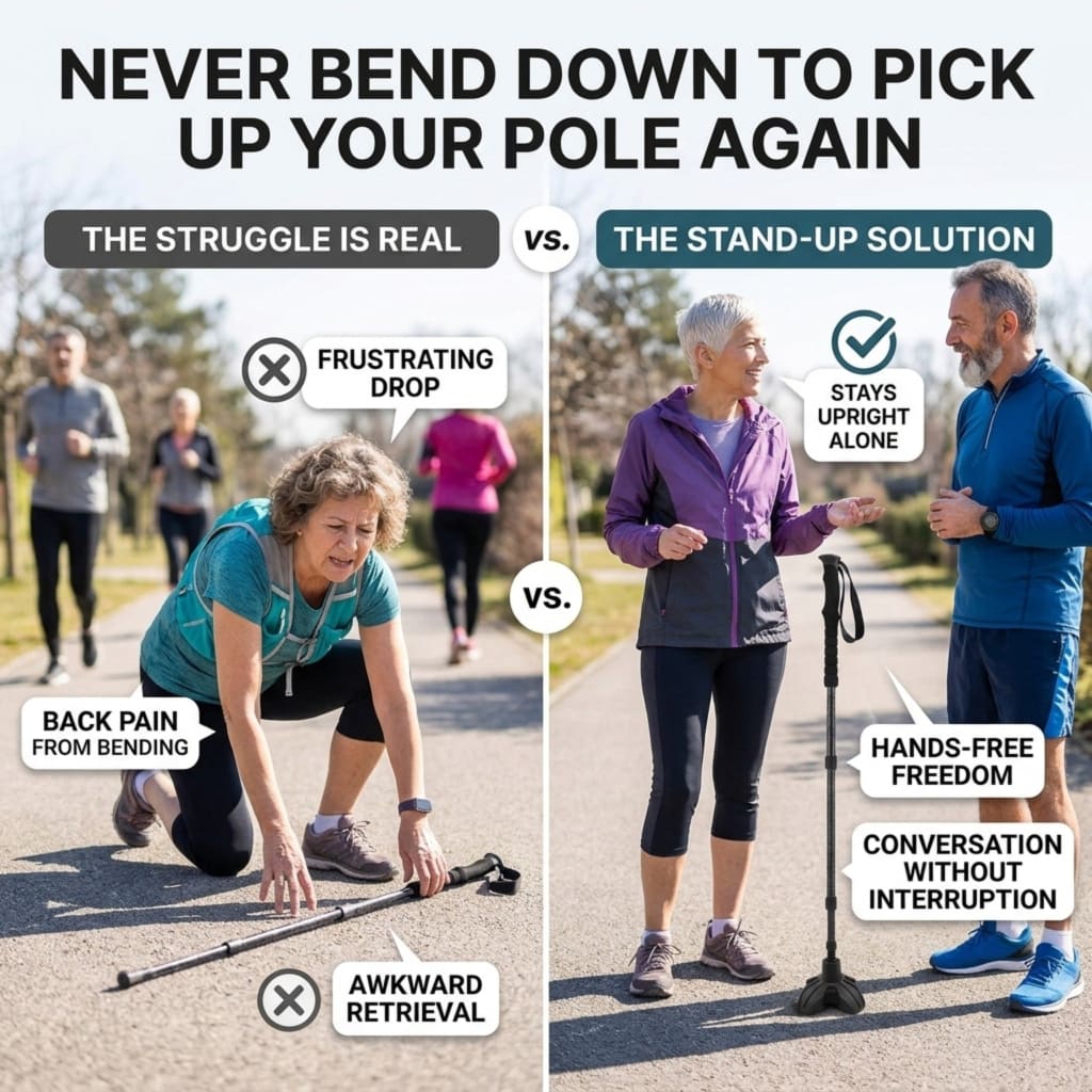 York Nordic Motivator Stand-Up Tips (Set of 2) – Works on all Poles