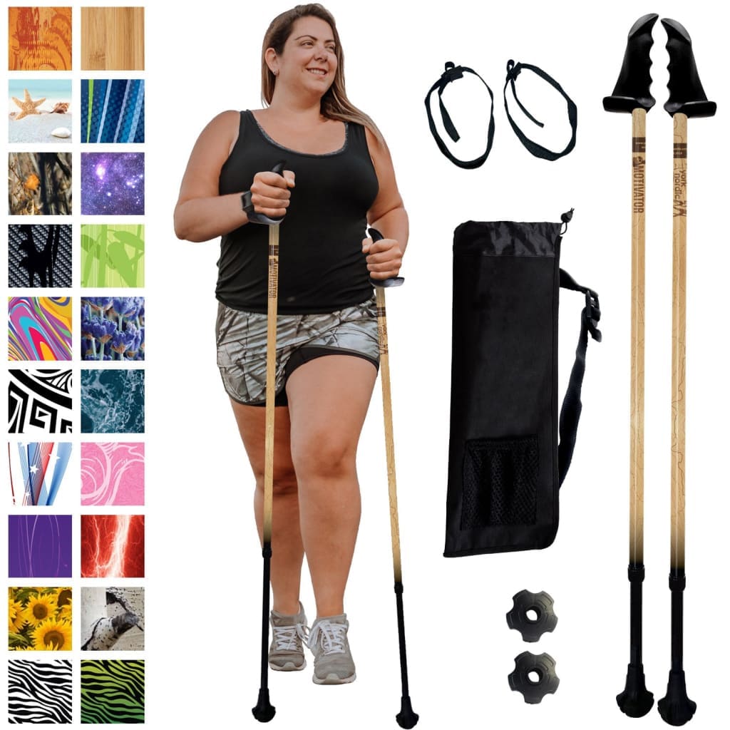 Motivator Super Duty Journey Series Walking Poles for Your Weight Loss - Heavy Larger Patented