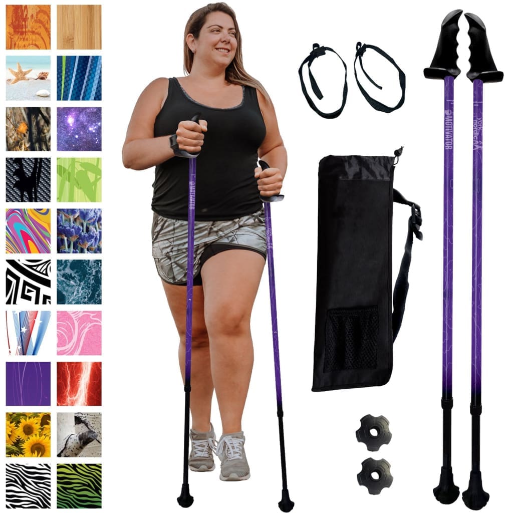 Motivator Super Duty Journey Series Walking Poles for Your Weight Loss - Heavy Larger Patented