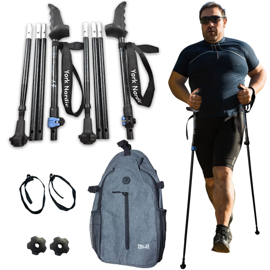 Motivator Super Duty Swift Connect Travel Poles for Balance and Rehab - Heavy with XL Stability