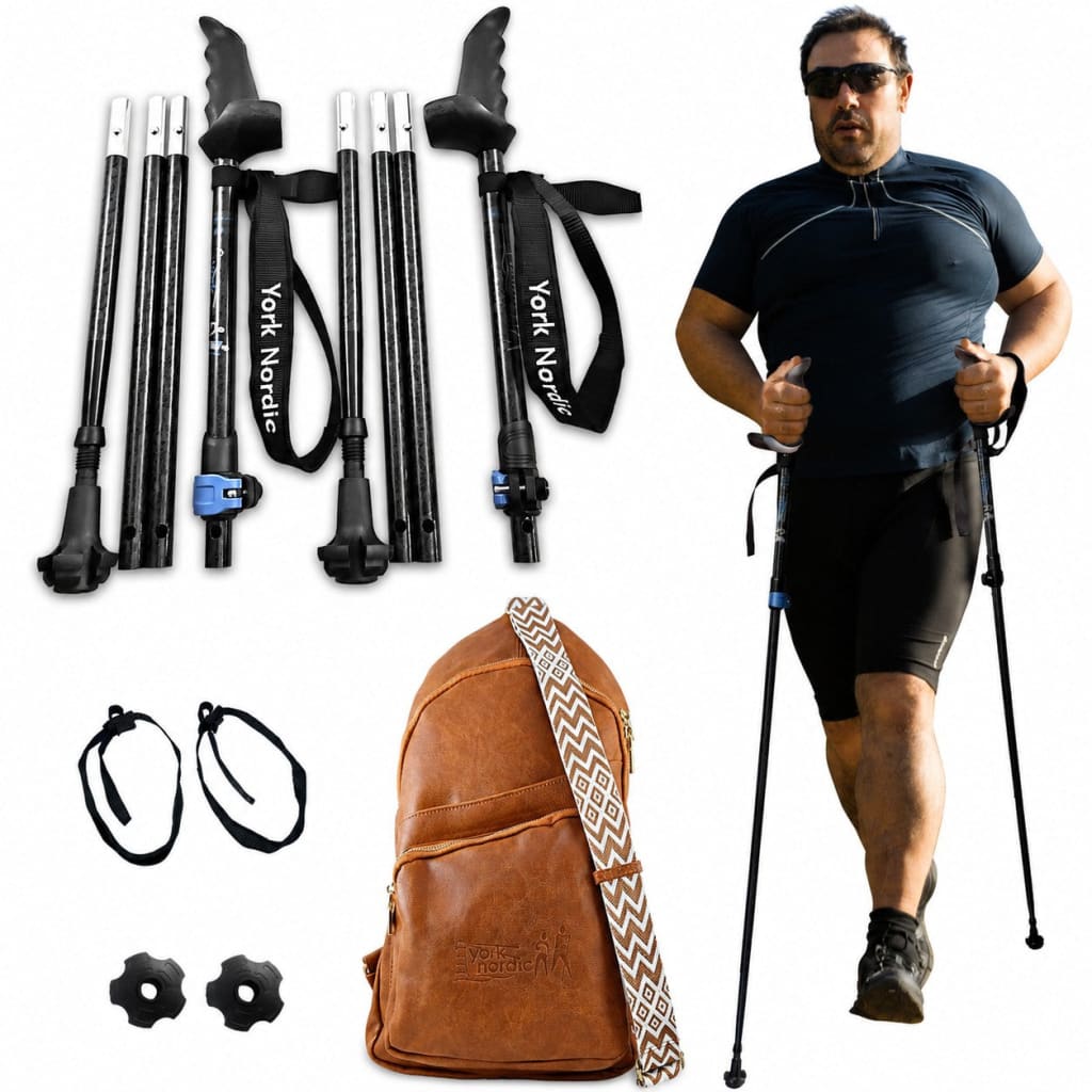 Motivator Super Duty Swift Connect Travel Poles for Big & Tall Balance and Rehab - Heavy with XL