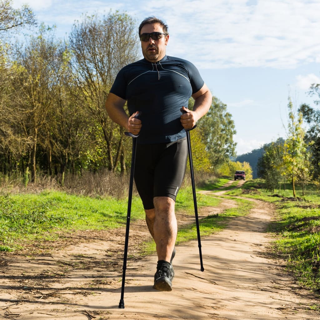 Motivator Super Duty Walking Poles for Balance and Rehab - Heavy Larger Patented Stability Grips