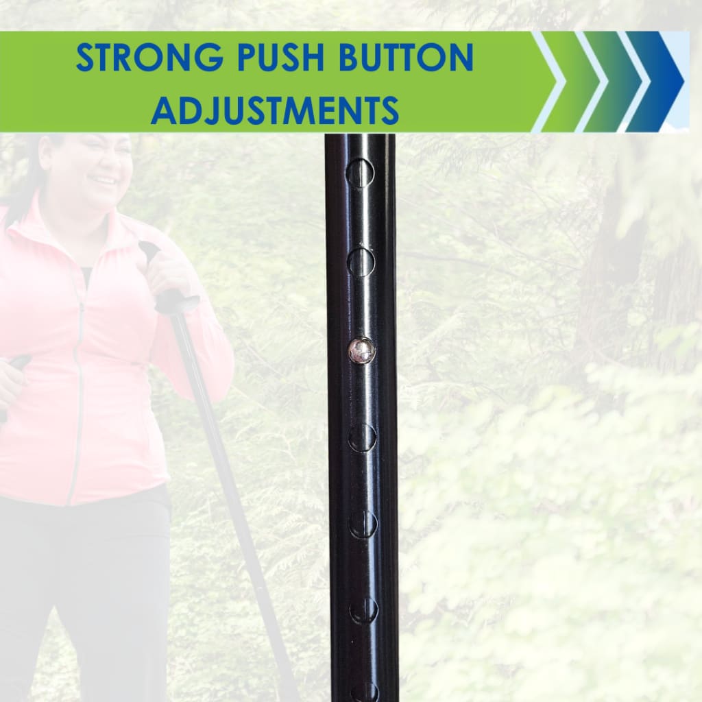 Motivator Super Duty Walking Poles for Balance and Rehab - Larger Patented Stability Grips