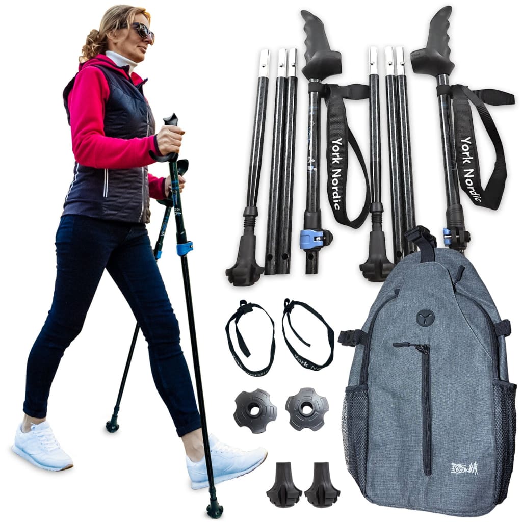 Motivator Swift Connect Travel Poles for Balance and Rehab - Patented Stability Grips - Lightweight