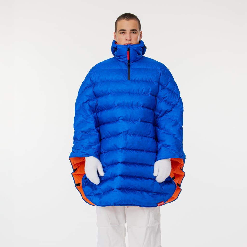 Snow Cape - Blue and Orange