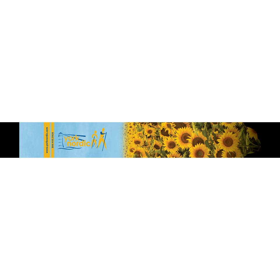 Sunflower Hiking & Walking Poles w-flip locks detachable feet and travel bag - pair -