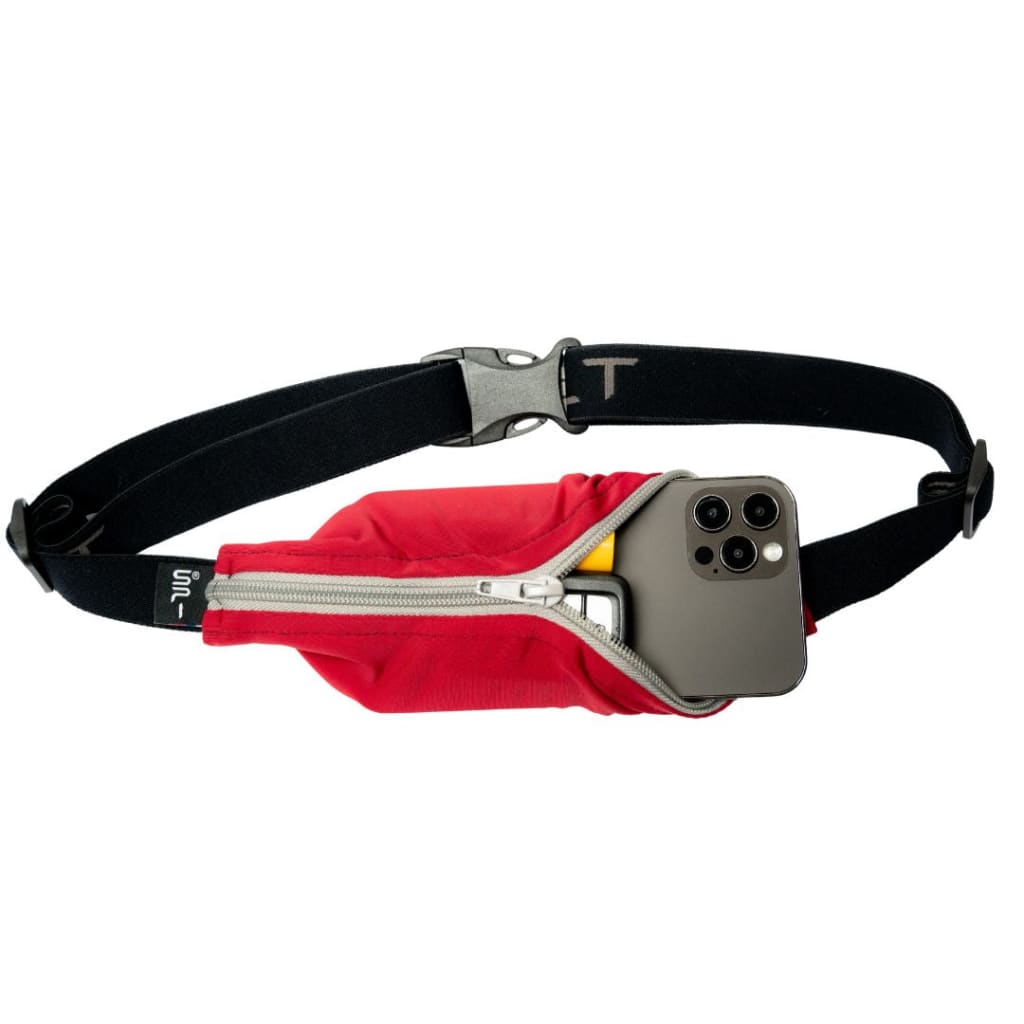 The Original SPIbelt Running Belt - Bonfire with Titanium Zipper