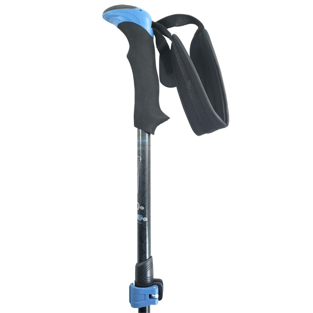 Travel Folding Walking & Hiking Poles - 13.5 in with Rubber Feet Baskets and Bag Available 3 Sizes